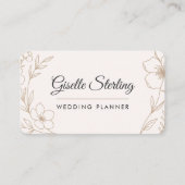 Wedding Planner Floral Visitekaartje (Voorkant)