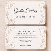 Wedding Planner Floral Visitekaartje