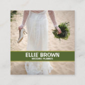 Wedding Planner, Florist Vierkante Visitekaartje (Voorkant)