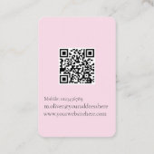 Wedding Planner Foto Zwart Wit QR Code Visitekaartje (Achterkant)