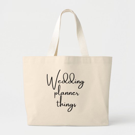 Wedding Planner Gift, Wedding Planner Tas, Weddin Grote Tote Bag (Voorkant)