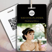 Wedding Planner ID Foto Zwart QR Code Logo Badge