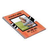 Wedding Planner-laptop Foto-Zebra Oranje Notitieboek (Rechterzijde)
