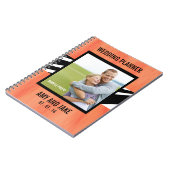 Wedding Planner-laptop Foto-Zebra Oranje Notitieboek (Linkerzijde)