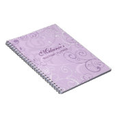 Wedding Planner Lavender Swirls-laptop Notitieboek (Rechterzijde)