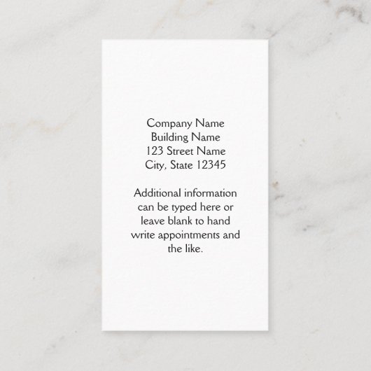 Wedding Planner Minimal Chic Dress Pearl Ketting Afsprakenkaartje (Achterkant)