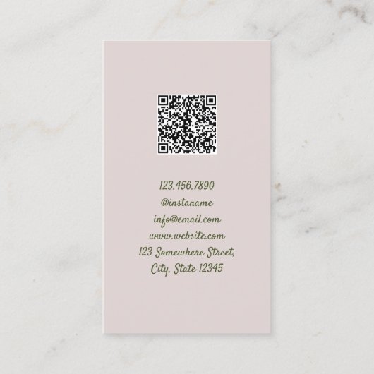 Wedding Planner QR Visitekaartje (Achterkant)