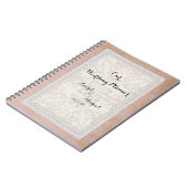 Wedding Planner Rustic Lace w Aged  Linen Notitieboek (Linkerzijde)