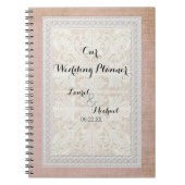 Wedding Planner Rustic Lace w Aged  Linen Notitieboek (Voorkant)