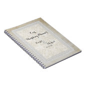 Wedding Planner Rustic Lace w Aged  Linen Notitieboek (Rechterzijde)