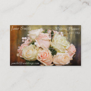 Wedding Planner stijlvol bloemenboeket Visitekaartje