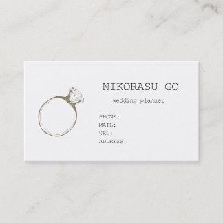 WEDDING PLANNER VISITEKAARTJE