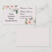 "Wedding Planner" Visitekaartje (Voorkant / Achterkant)