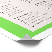 Wedding Planning Checklist Guide Poster (Hoek)