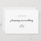 Wedding Planning Event Organizer Bedankkaart (Voorkant)