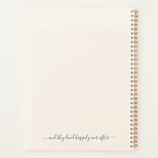 Wedding Planning Notitieboek Gepersonaliseerde Pla (Achterkant)