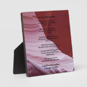 Wedding Plaque Apache Blessing voelt geen regen Fotoplaat (Voorkant)