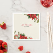Wedding Poinsettia Napkins Servet (Insitu)