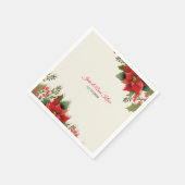 Wedding Poinsettia Napkins Servet (Hoek)