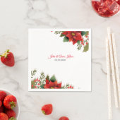Wedding Poinsettia Napkins Servet (Insitu)