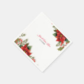 Wedding Poinsettia Napkins Servet (Hoek)