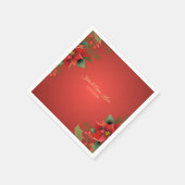 Wedding Poinsettia Napkins Servet (Hoek)