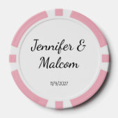 Wedding Poker Chip Favors (Voorkant)