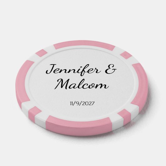 Wedding Poker Chip Favors (Enkel)