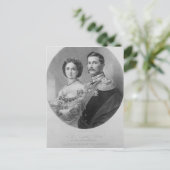 Wedding-portret van hun koninklijke hoogtes briefkaart (Staand voorkant)