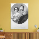 Wedding-portret van hun koninklijke hoogtes canvas afdruk (Insitu (Woonkamer))