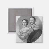 Wedding-portret van hun koninklijke hoogtes magneet (Voorkant / Achterkant)