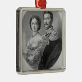 Wedding-portret van hun koninklijke hoogtes metalen ornament (Rechts)