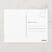 Wedding Postcard Guestbook Custom 4 Photo Template Briefkaart (Achterkant)