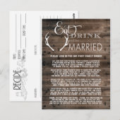 Wedding Potluck Request Kaarten (Voorkant / Achterkant)