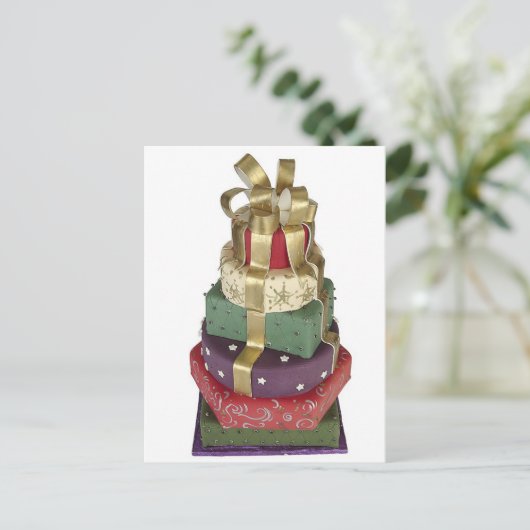 Wedding Present Cake Briefkaart (Staand voorkant)