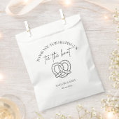 Wedding Pretzel Favor Bags Personalized Bedankzakje (Geknipt)