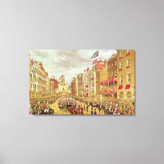Wedding Procession of Edward, Prince of Wales Canvas Afdruk (Voorkant)