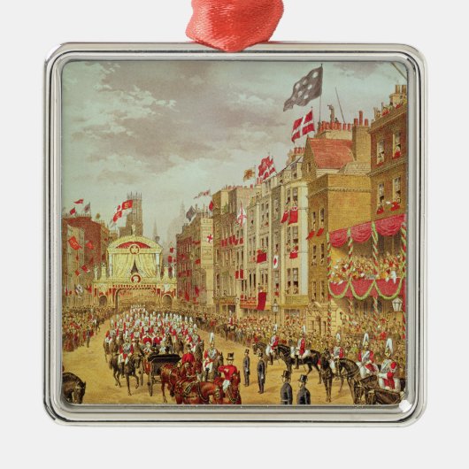 Wedding Procession of Edward, Prince of Wales Metalen Ornament (Voorkant)