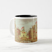 Wedding Procession of Edward, Prince of Wales Tweekleurige Koffiemok (Voorkant links)