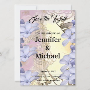 Wedding Professional Classical Floral Save The Date