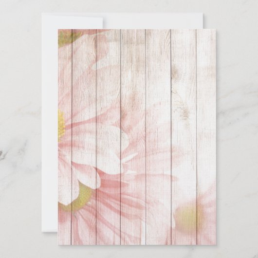 Wedding Professional Floral Linen Classical Save The Date (Achterkant)