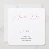 Wedding Professionele Minimalistische Plain Modern Save The Date (Voorkant)