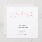 Wedding Professionele Minimalistische Plain Modern Save The Date (Voorkant / Achterkant)