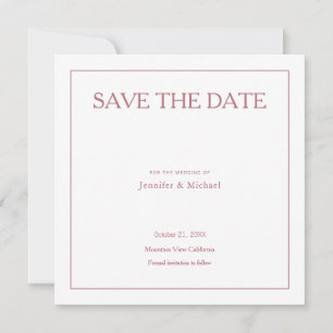 Wedding Professionele Minimalistische Roos Gouden Save The Date