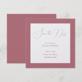 Wedding Professionele Minimalistische Roos Gouden  Save The Date (Voorkant / Achterkant)