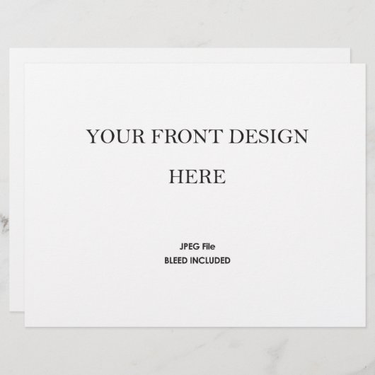 Wedding Program Booklet Printing 5.5x8.5" (Voorkant / Achterkant)