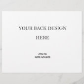 Wedding Program Booklet Printing 5.5x8.5" (Achterkant)