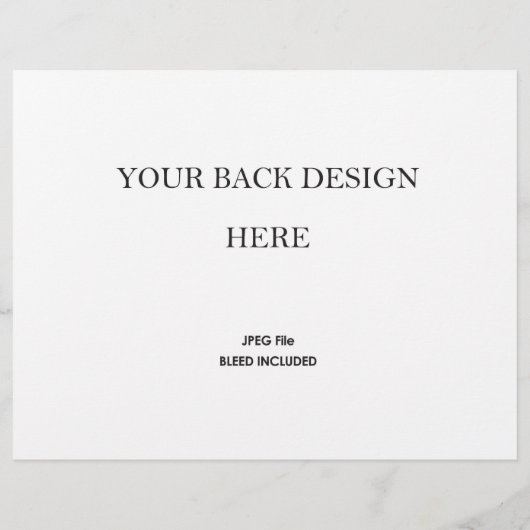 Wedding Program Booklet Printing 5.5x8.5" (Achterkant)