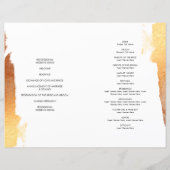 WEDDING PROGRAM borstellettering luxe gelakte kope (Achterkant)