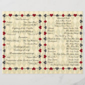 Wedding Program Ceremony, Alice in Wonderland (Achterkant)